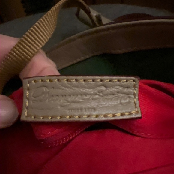 Dooney and Bourke Taupe toggle front florentine leather bag - Picture 8 of 9